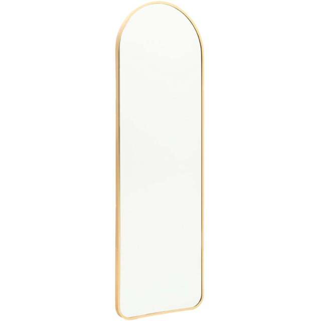 Living and Home Gold Arched Full Length Mirror 40 x 120cm - Size: 120 x 40cm - Wilko