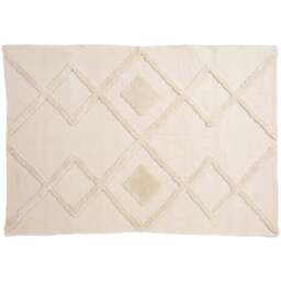 Esselle Home Windsor Geometric Cream Tufted Rug 160 x 230cm - Size: 230 x 160 x 1cm - Wilko - thumbnail 1