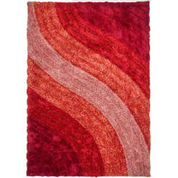 DS Living Lena Red Ultra Plush Rug 160 x 230cm - Wilko - thumbnail 1