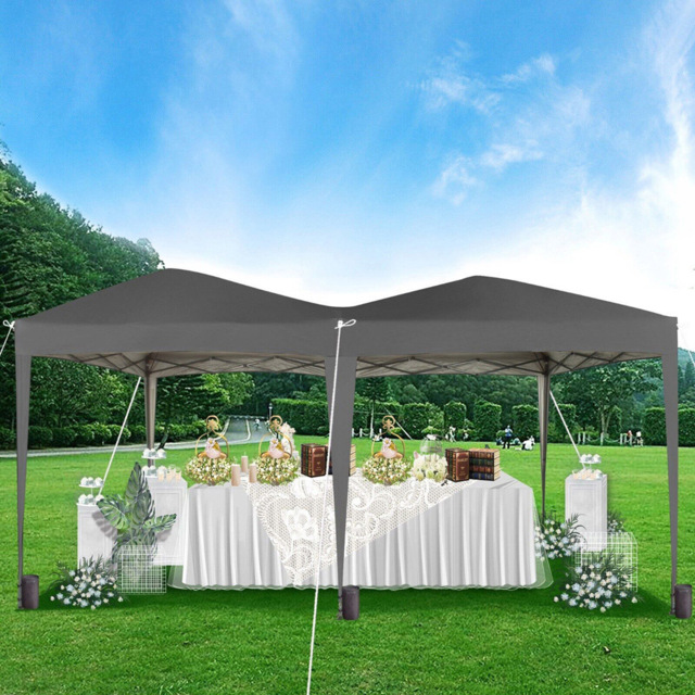 Grey 3 x 6m Pop Up Gazebo with Weight Bags - MCC - Wilko - image 1