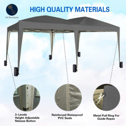 Grey 3 x 6m Pop Up Gazebo with Weight Bags - MCC - Wilko - thumbnail 5
