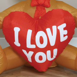 Inflatable I Love You Bear - Brown - Wilko - thumbnail 4