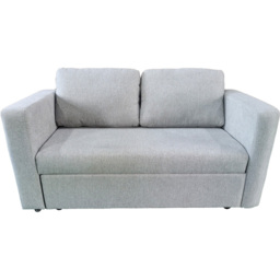 DS Living Brenta 2 Seater Silver Woven Fabric Slide Out Sofa Bed with Storage - Wilko - thumbnail 3