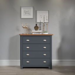 Core Products Dunkeld 4 Drawer Midnight Blue Chest of Drawers - Size: 4 Drawers - Wilko - thumbnail 5
