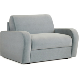 Jay-Be Deco Brushed Twill Sky Snuggler Sofa Bed with e-Sprung Mattress - Size: 2 Seater - Blue - Wilko - thumbnail 3