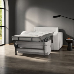 Jay-Be Deco Brushed Twill Sky Snuggler Sofa Bed with e-Sprung Mattress - Size: 2 Seater - Blue - Wilko - thumbnail 5