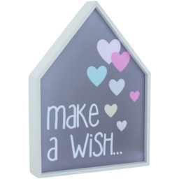 Premier Housewares Make A Wish LED Light Box - Size: 27 x 6 x 39cm - Multi - Wilko - thumbnail 7
