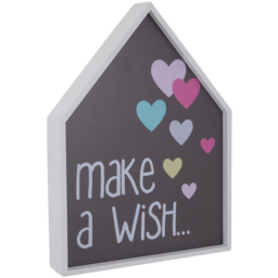 Premier Housewares Make A Wish LED Light Box - Size: 27 x 6 x 39cm - Multi - Wilko - thumbnail 4