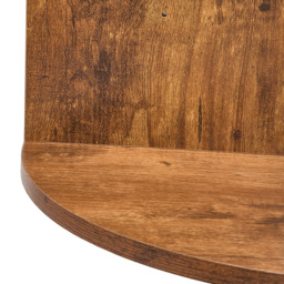 Living and Home 2 Shelf Dark Wood Wall Mounted Corner Shelf - Size: 60 x 20 x 20cm - Wilko - thumbnail 6