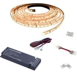 Sorrelis Kastel Warm White Flexible LED Strip 5m - Size: 500 x 0.8 x 0.3cm - Wilko