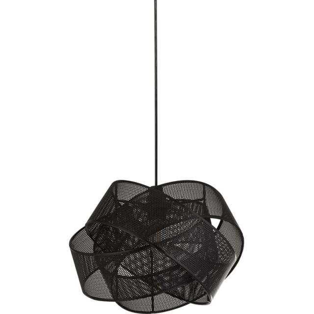 Lighting Collection 2 Twisted Black Mesh Band Shade - Size: 19.5 x 28 x 28cm - Wilko - image 1