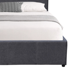 Comfy Living Double Dark Grey Ottoman Bed Frame with LED - Wilko - thumbnail 5