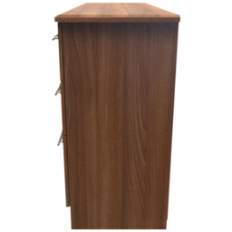 Crowndale Sherwood 6 Drawer Noche Walnut Kneehole Desk - Size: 41.5 x 127.5 x 79.5cm - Brown - Wilko - thumbnail 4