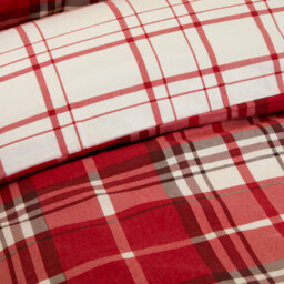 Balmoral Check Duvet Set Red Superking - Divante Finest - Wilko - thumbnail 5