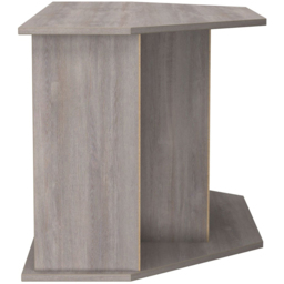 Crowndale Milan Single Drawer 5 Shelf Grey Gloss and Grey Oak Corner TV Unit Ready Assembled - Size: 51 x 110 x 52cm - Grey Gloss & Grey Oak - Wilko - thumbnail 7