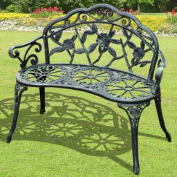 Outsunny 2 Seater Green Garden Bench - Wilko