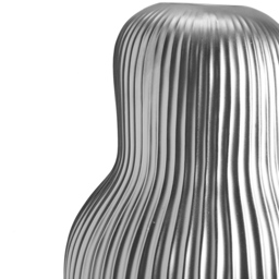 Living and Home Silver Artistic Gourd Flower Vase - Wilko - thumbnail 5
