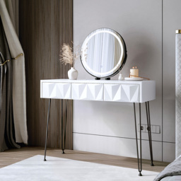 CARME Home Riley 3 Colour LED Black Touch Sensor Light Mirror - Size: 16 x 58 x 59.5cm - Wilko - thumbnail 3