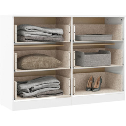 Seconique Denver 6 Drawer White Gloss Storage Chest - Wilko - thumbnail 6