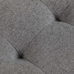 Living and Home Grey Square Linen Upholstered Lift Top and Flip Storage Ottoman - Size: 78 x 81.5 x 81.5cm - Wilko - thumbnail 7
