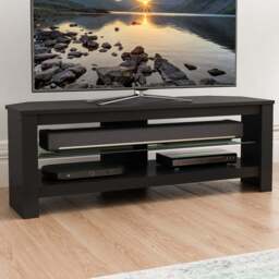 AVF Calibre Plus 2 Shelf Black Oak TV Unit - AVF Group Ltd - Wilko - thumbnail 1