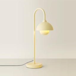 ValueLights Tilly Pastel Lemon Arched Dome Shade Metal LED Table Lamp - Size: 58.5 x 30.5 x 16cm - Blue - Wilko - thumbnail 6