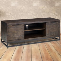 Julian Bowen Brooklyn Dark Oak TV Unit - Size: 45 x 135 x 51cm - Brown - Wilko