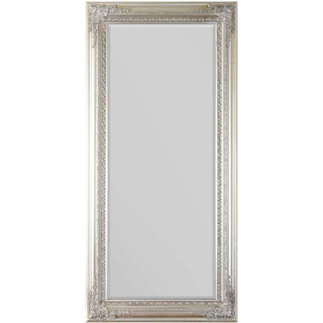 MirrorOutlet Caspian Vintage Silver Antique Wall Mirror 178 x 87cm - Wilko - image 1