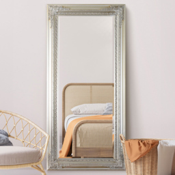 MirrorOutlet Caspian Vintage Silver Antique Wall Mirror 178 x 87cm - Wilko - thumbnail 6