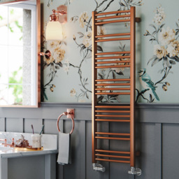 Terma Jade 1405BTU True Copper Heated Towel Rail 1150 x 400mm - Size: 114.9 x 40 x 6.5cm - Gold - Wilko - thumbnail 3