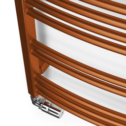 Terma Jade 1405BTU True Copper Heated Towel Rail 1150 x 400mm - Size: 114.9 x 40 x 6.5cm - Gold - Wilko - thumbnail 4