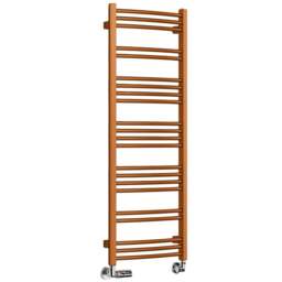 Terma Jade 1405BTU True Copper Heated Towel Rail 1150 x 400mm - Size: 114.9 x 40 x 6.5cm - Gold - Wilko