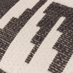 Hoem Ibizia Black Abstract Cushion - Size: 50 x 50 cm - Wilko - thumbnail 5