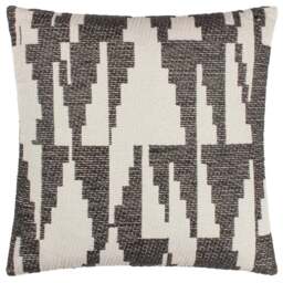Hoem Ibizia Black Abstract Cushion - Size: 50 x 50 cm - Wilko - thumbnail 1