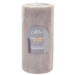 Sandalwood or Bergamot Scented Pillar Candle - True Aroma - Wilko - thumbnail 3