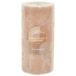 Sandalwood or Bergamot Scented Pillar Candle - True Aroma - Wilko - thumbnail 4