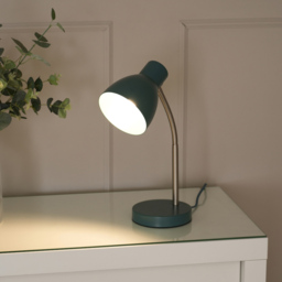ValueLights Keela Teal Adjustable Flexi Neck LED Desk Table Lamp - Size: 35 x 14 x 27cm - Blue - Wilko - thumbnail 3