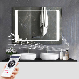 Ener-J Rectangle LED Mirror with Bluetooth Speaker and Changeable CCT - Size: 80 x 60cm - Wilko - thumbnail 5