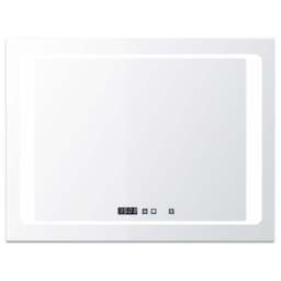 Ener-J Rectangle LED Mirror with Bluetooth Speaker and Changeable CCT - Size: 80 x 60cm - Wilko