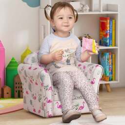 AIYAPLAY Pink Flamingo Kids Armchair - Wilko - thumbnail 1