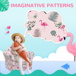 AIYAPLAY Pink Flamingo Kids Armchair - Wilko - thumbnail 6