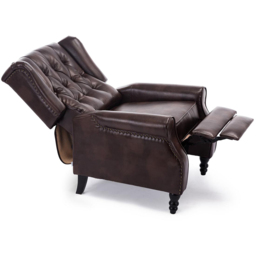 Furniture Online Althorpe Brown Wing Back Leather Recliner Chair - Size: 108 x 73 x 91cm - Wilko - thumbnail 5