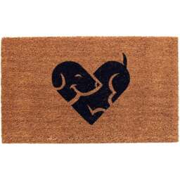 Coco & Coir Puppy Love Coir Door Mat 45 x 75cm - n/a - Coco & Coir ® - Wilko