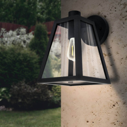 EGLO Milton Zinc-Plated Exterior Wall Lamp - Size: 18.0 x 22.5 x 27.0cm - Black - Wilko - thumbnail 3