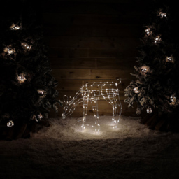 Samuel Alexander Grazing Reindeer LED Outdoor Christmas Decoration 63cm - Size: 63 x 78 x 20cm - White - Wilko - thumbnail 7