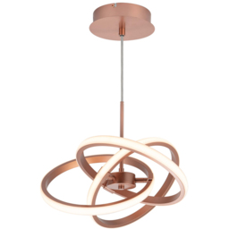 Cosylyte Ridgley 3 Ring Copper Asteroid LED Pendant Light - Size: 40.5 x 39.5 x 15cm - Gold - Wilko - thumbnail 4