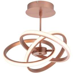 Cosylyte Ridgley 3 Ring Copper Asteroid LED Pendant Light - Size: 40.5 x 39.5 x 15cm - Gold - Wilko