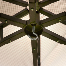 Glendale 1.75m Big Hex Grey Garden Gazebo - Size: 2 x 2m - Wilko - thumbnail 6
