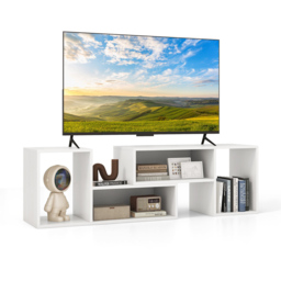 Costway 2 Piece White Modern Multifunctional Console TV Unit - Size: 89 x 39 x 17cm - Wilko - thumbnail 4
