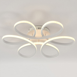 Living and Home 23 inch White 6 Light Petal Shaped LED Ceiling Light with Remote - Size: 10 x 58 x 58cm - Wilko - thumbnail 6